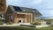 zonnepanelen op een nieuw huisdak